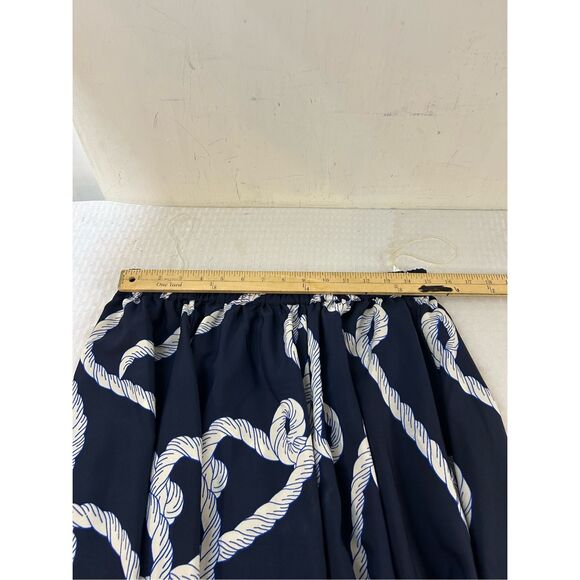 JM Sportswear Cest 1946 Nautical FULL maxi skirt medium upstream navy rn#37080 n - Picture 6 of 7